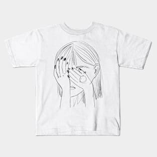 Mittee ArtPiece "Sad Girl I" Kids T-Shirt